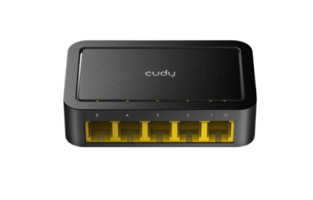 CUDY SWITCH FS105D 5- PORT 10/100 MBPS DESKTOP PLASTIC CASE - technomen