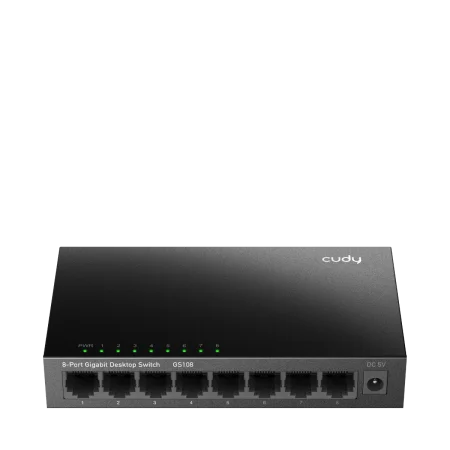 technomen - 8-ПОРТОВЫЙ ГИГАБИТНЫЙ МЕТАЛЛИЧЕСКИЙ НАСТОЛЬНЫЙ КОММУТАТОР CUDY GS108